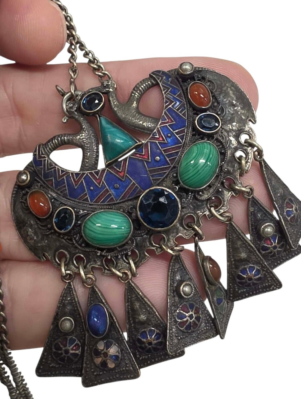 Traditional  Berber Handmade Silver Necklace
